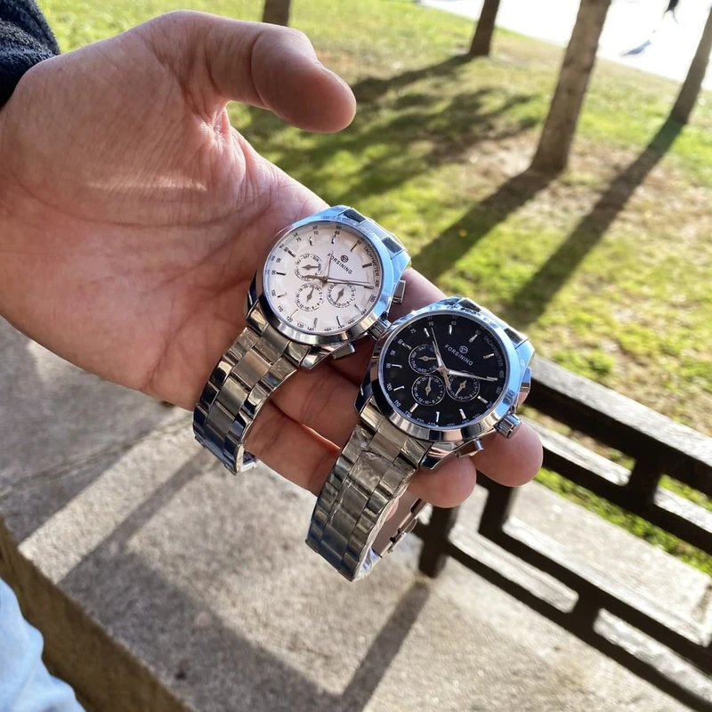 Наручний годинник Forsining 6917 Silver/White - фото 6 Наручний годинник Forsining 6917 Silver/White - фото 6