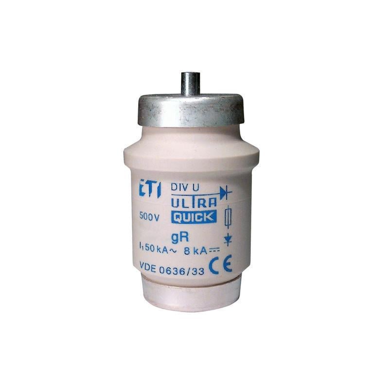 Запобіжник циліндричний плавкий ETI DIVUQ 100A gR DIV 500 В 50кА (4324002)