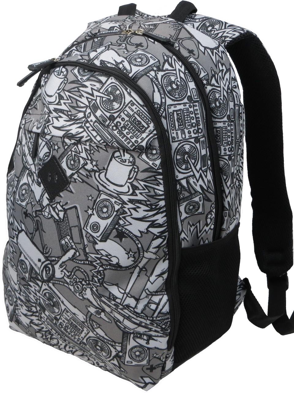 Рюкзак городской молодежный Wallaby 147.39 16 л Серый