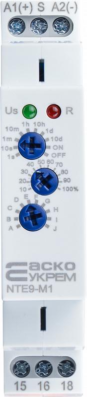 Реле времени многофункциональное Аско NTE9-M1 16А 12-240В AC/DC 1с-10 дней (A0010240005) - фото 2