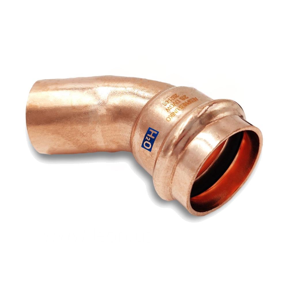 Пресс-угол медный Raccorderie Metalliche Aespres Uniko 42 мм (681042451U) Пресс-угол медный Raccorderie Metalliche Aespres Uniko 42 мм (681042451U)