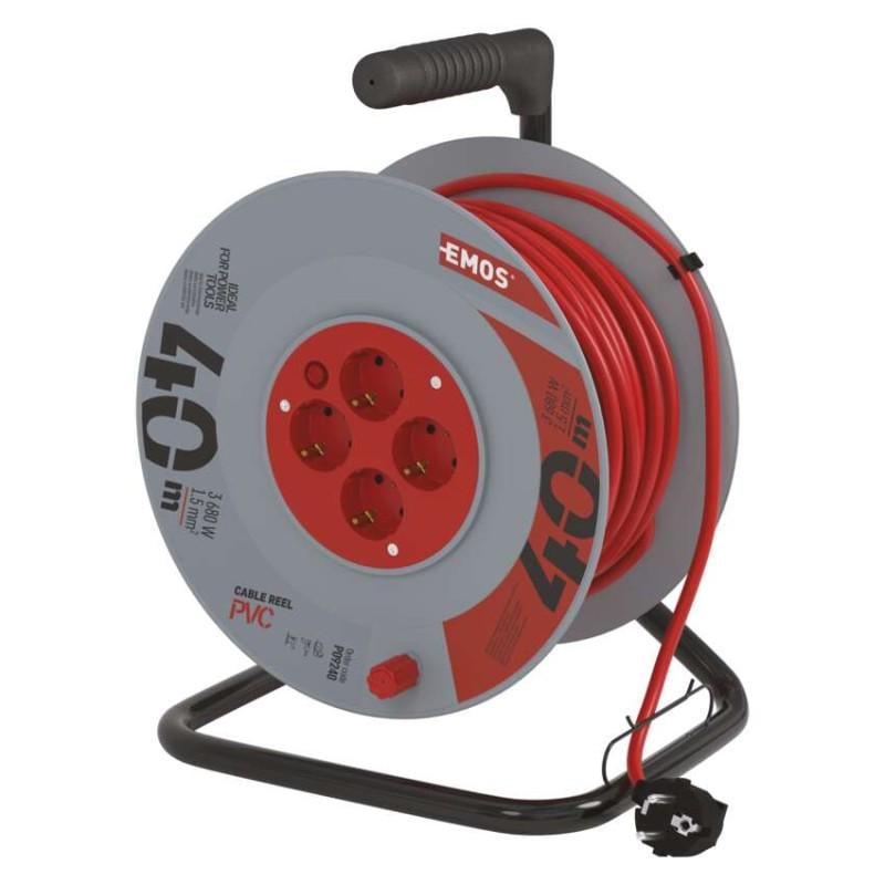 Удлинитель сетевой Emos P09240 4 розетки 40 м 1,5 кв. мм (36480346)