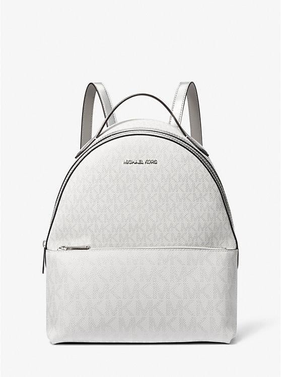 Рюкзак Michael Kors Sheila Medium Logo Белый (197853085596)