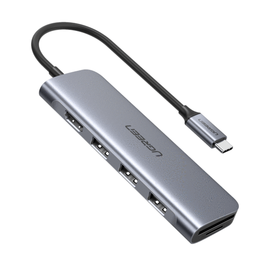 USB-хаб UGREEN CM195 6в1 4K HDMI SD/TF USB 3.0 совместим с Apple (70410)