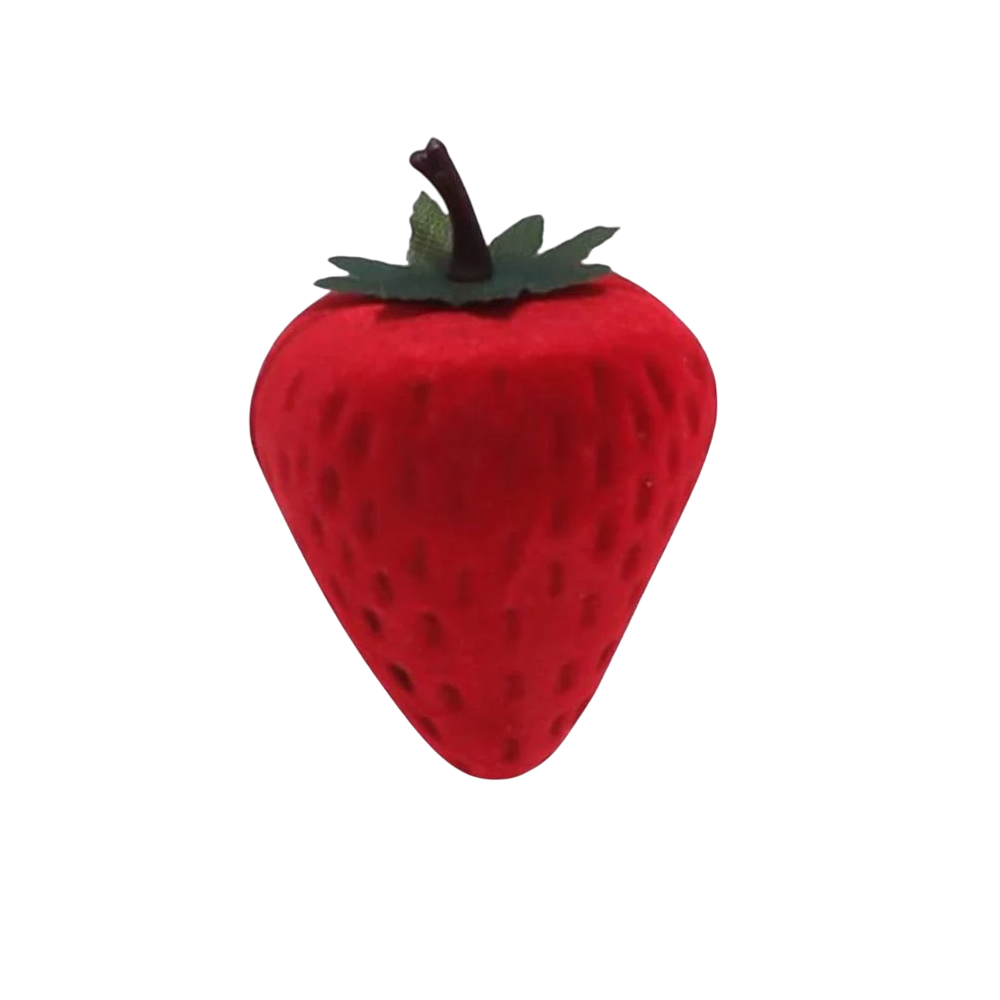 Коробочка-футляр подарункова Полуниця оксамитова для прикрас (TA0116_1)