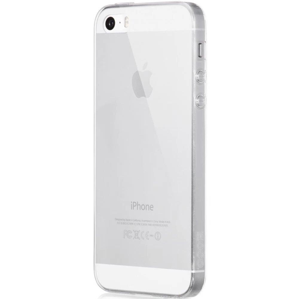 Прозорий силіконовий чохол - накладка Silicone Case 0.3 mm for iPhone 5/5S/SE, Clear