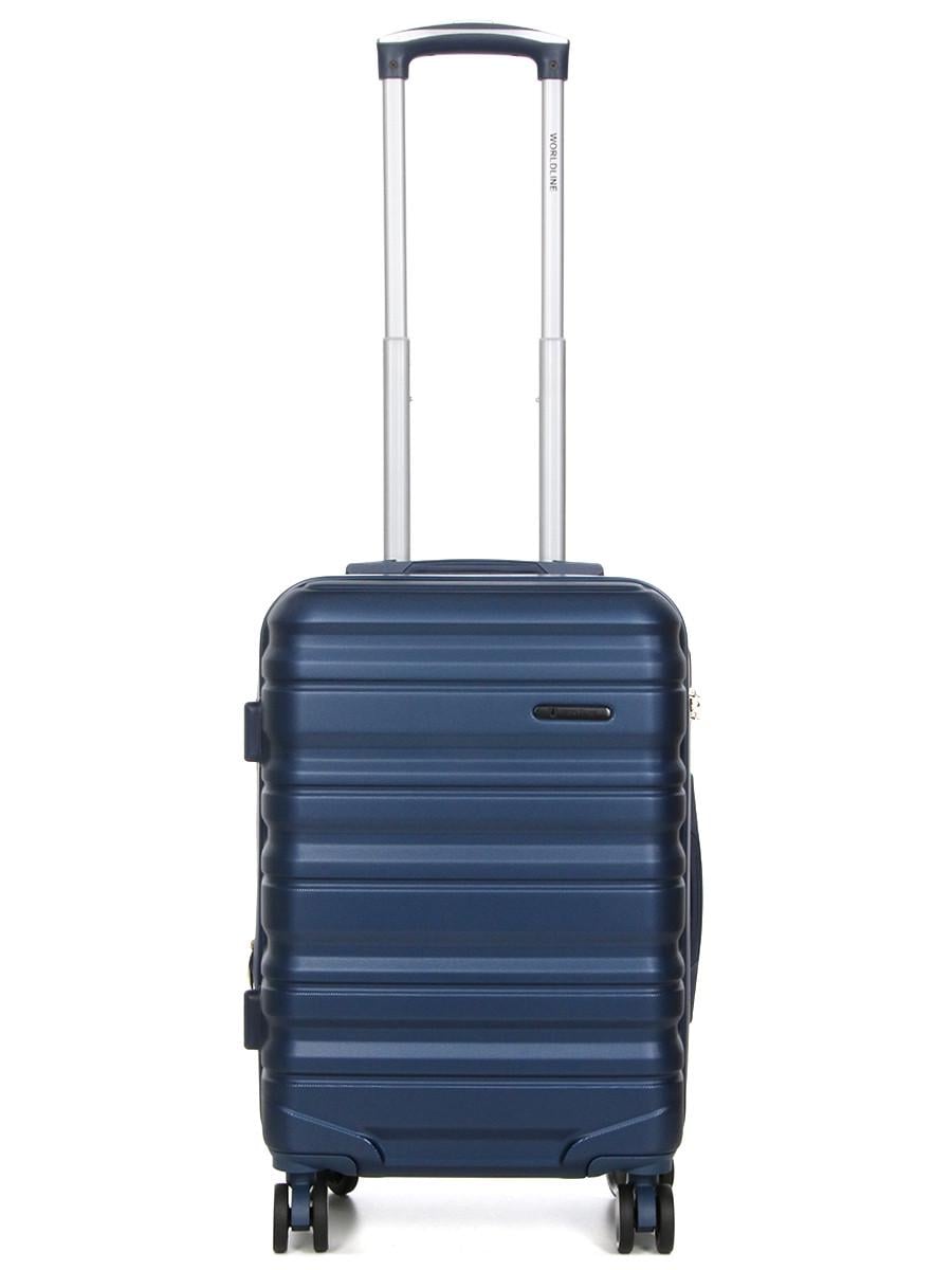 Чемодан ручная кладь Worldline S 55х35х20+5 см 42 л 2,8 кг Синий (628)