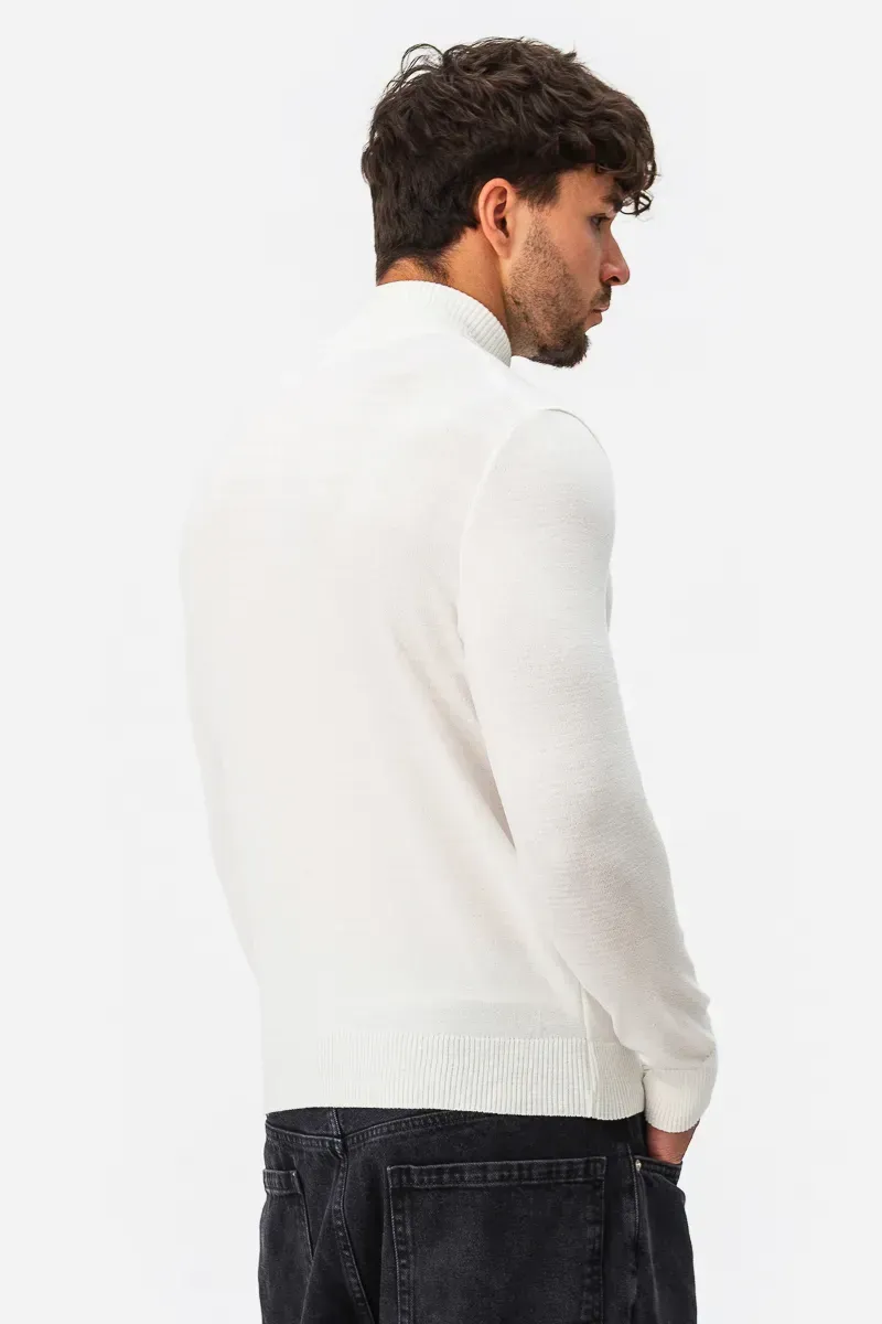 Водолазка чоловіча SVTR з м'якої італійської пряжі р. 52 Молочний (220) - фото 2 Водолазка чоловіча SVTR з м'якої італійської пряжі р. 52 Молочний (220) - фото 2