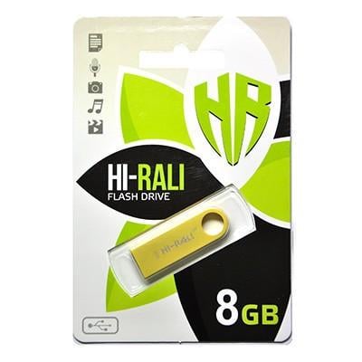 Флеш-накопитель Hi-Rali Shuttle 8 Gb Gold (1153821601)