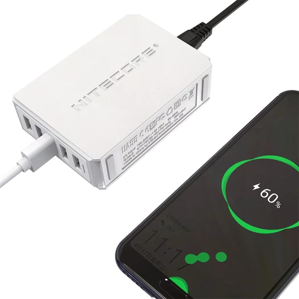 Зарядний пристрій Nitecore UA55 USB п'ятиканальний (27831895) - фото 3 Зарядний пристрій Nitecore UA55 USB п'ятиканальний (27831895) - фото 3