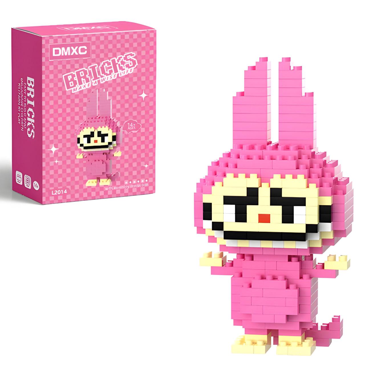Конструктор дитячий Magic Blocks Зайчик Лабубу 150 дет. Малиновий (2014)