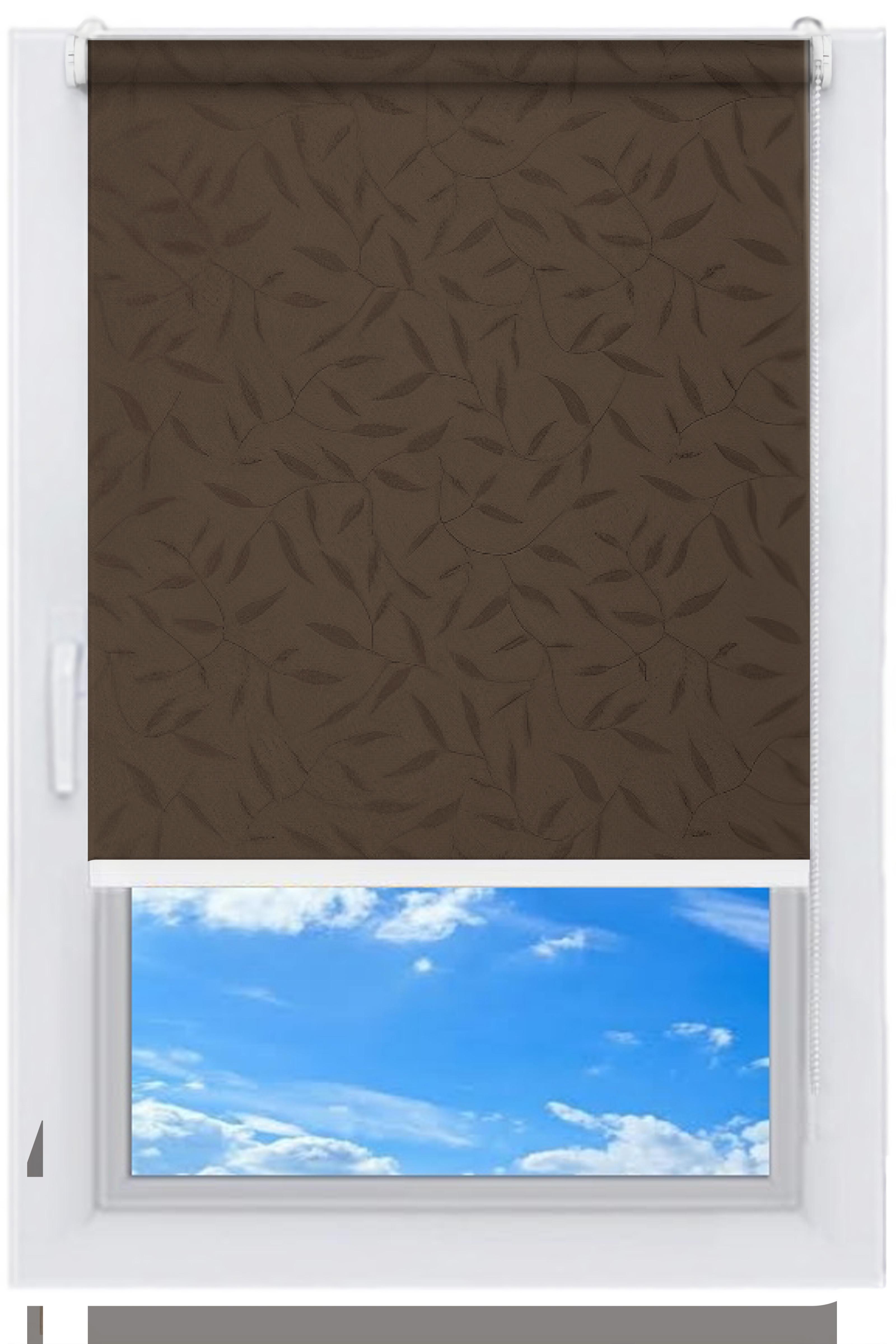 Ролета тканевая NewTex Натур 60х165 см Шоколадный (2261)