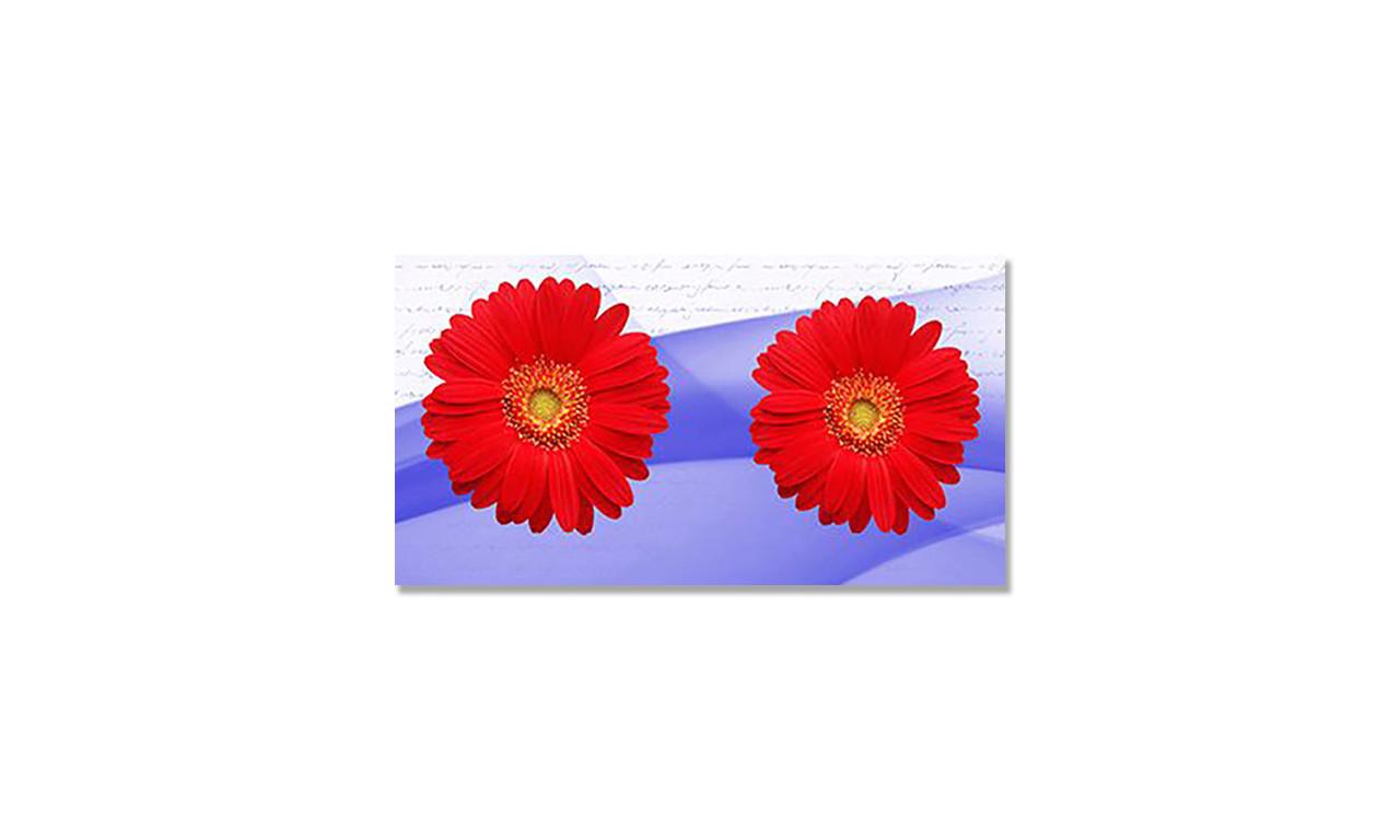 Наклейка виниловая на стол Zatarga Красные Герберы 650х1200 мм (1267839514)