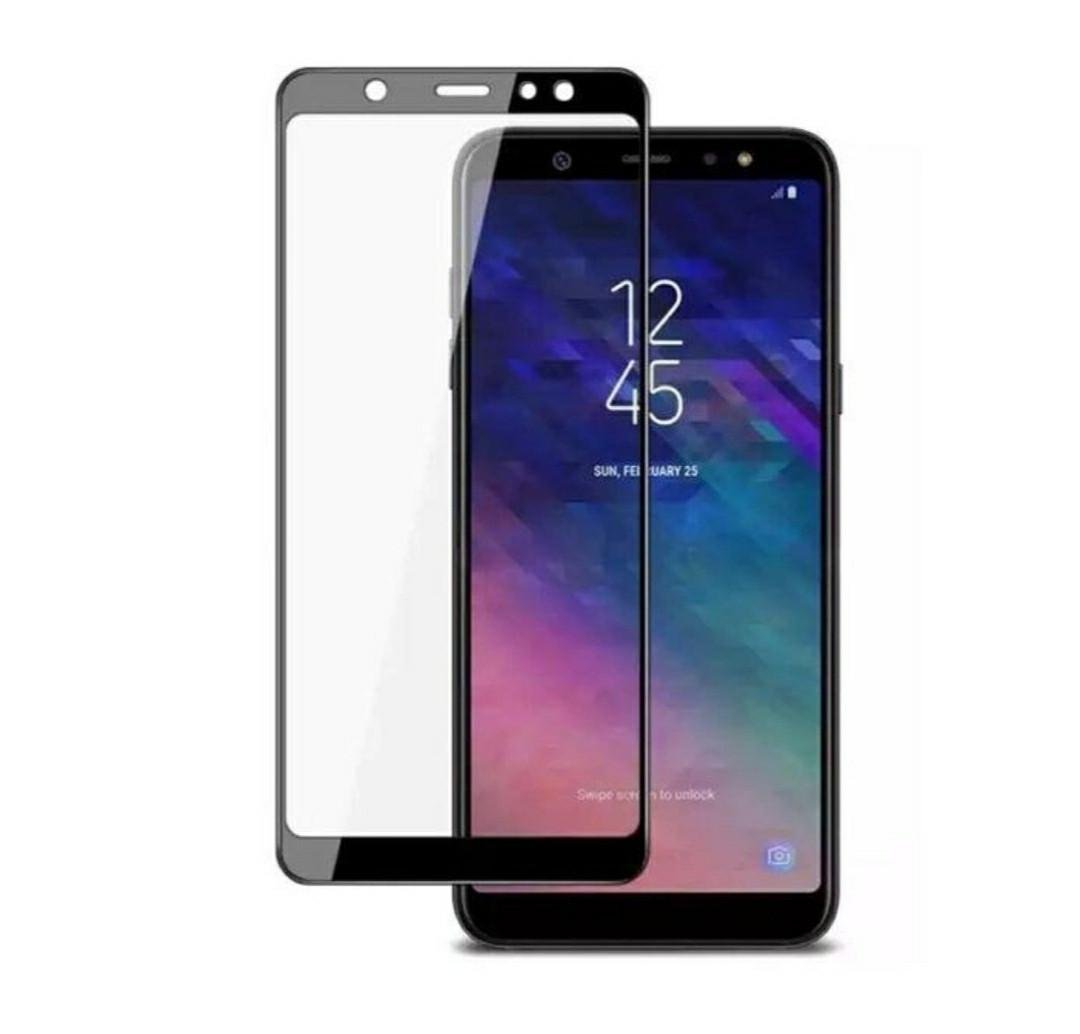 Загартоване захисне скло на смартфон Samsung Galaxy A600 / Чорна рамка