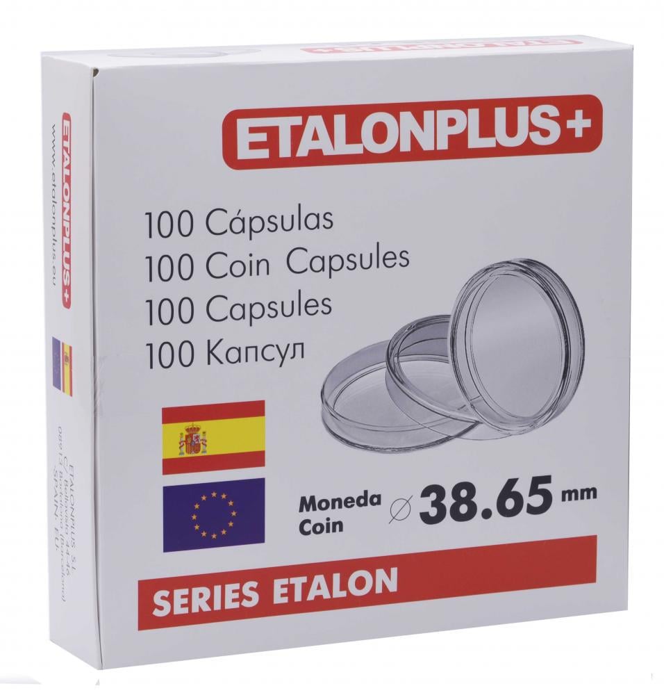 Капсули Etalonplus для монет 3865 мм 100 шт. (А13864)