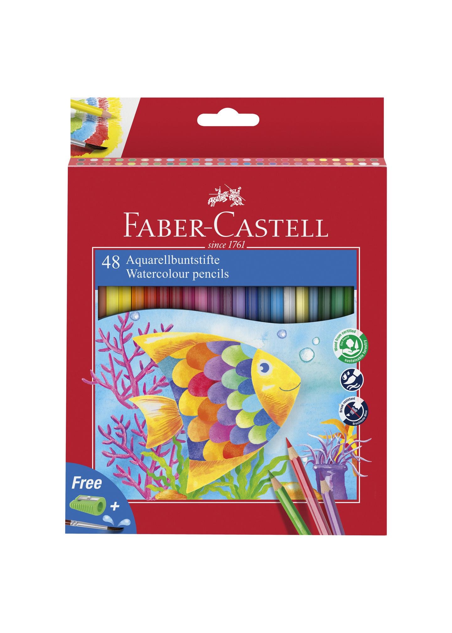 Набор карандашей Faber-Castell Aquarell акварельные 48 цветов (114448)