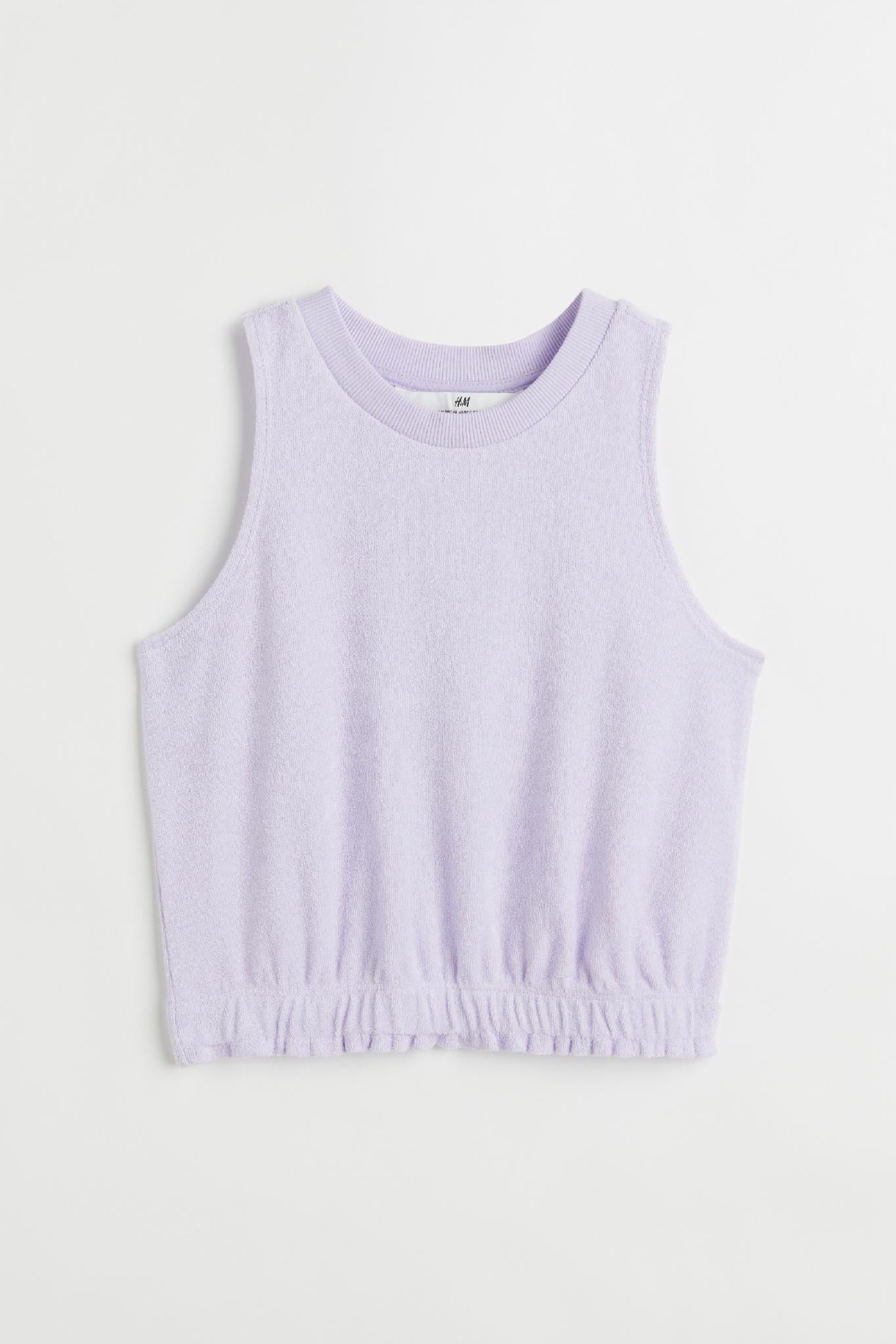 Топ H&M 1041699 134-140 см Сиреневый