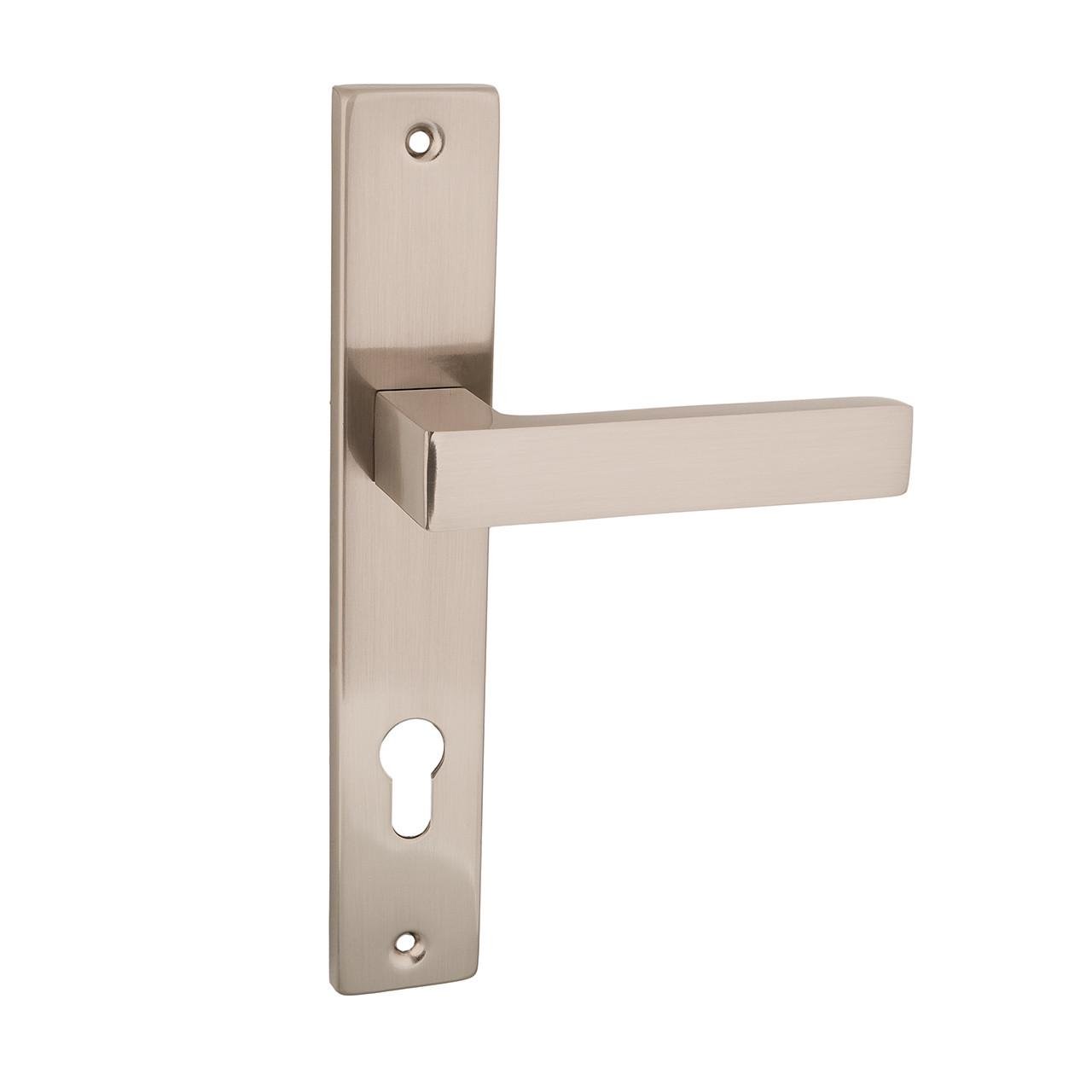 Дверная ручка под ключ Siba NEMRUT на планке 85 мм Никель матовый (AT71 3 22 22 (85)) - фото 1 Дверная ручка под ключ Siba NEMRUT на планке 85 мм Никель матовый (AT71 3 22 22 (85)) - фото 1