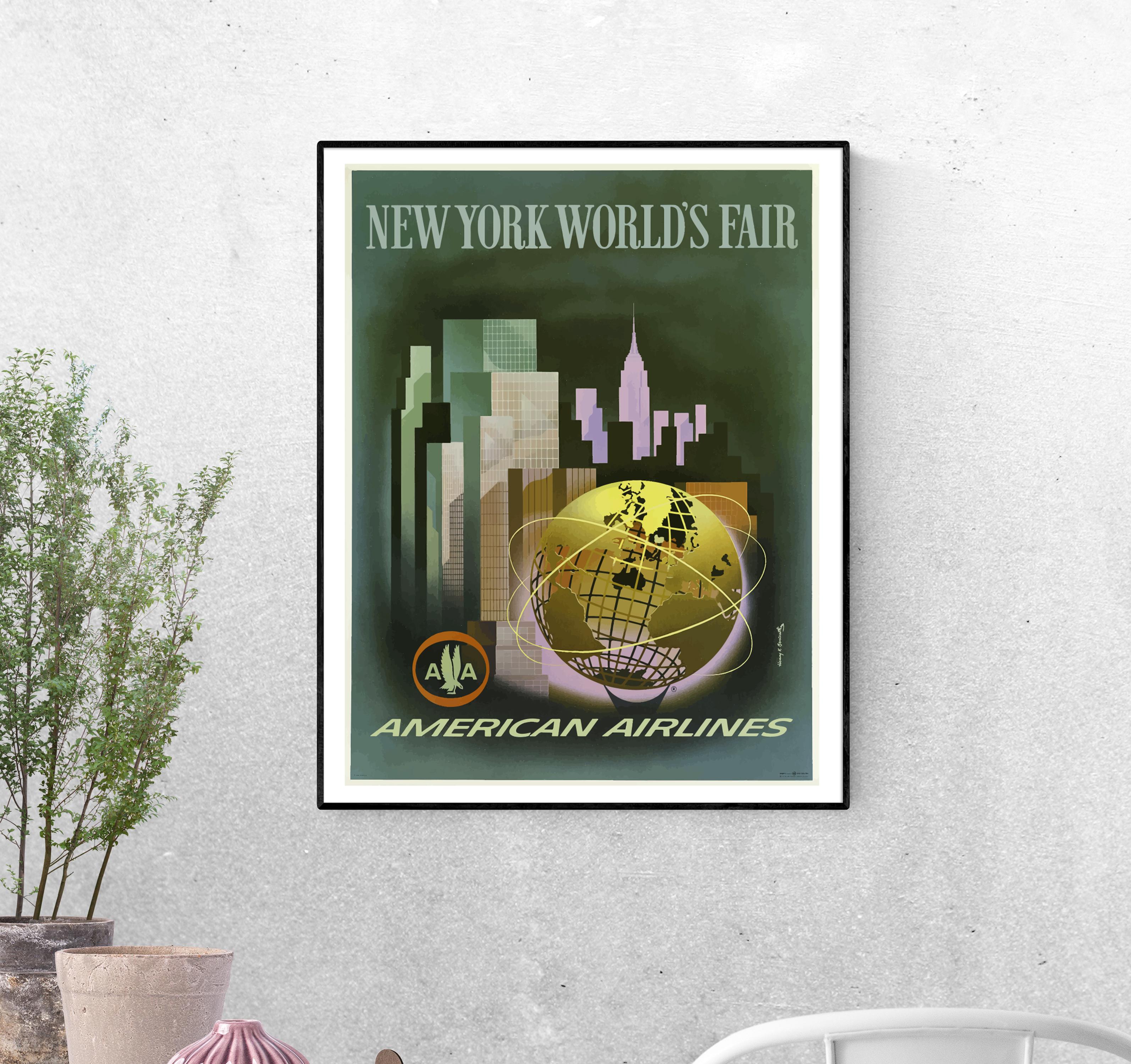 Тревел-постер Нью-йоркская всемирная выставка формат А-4