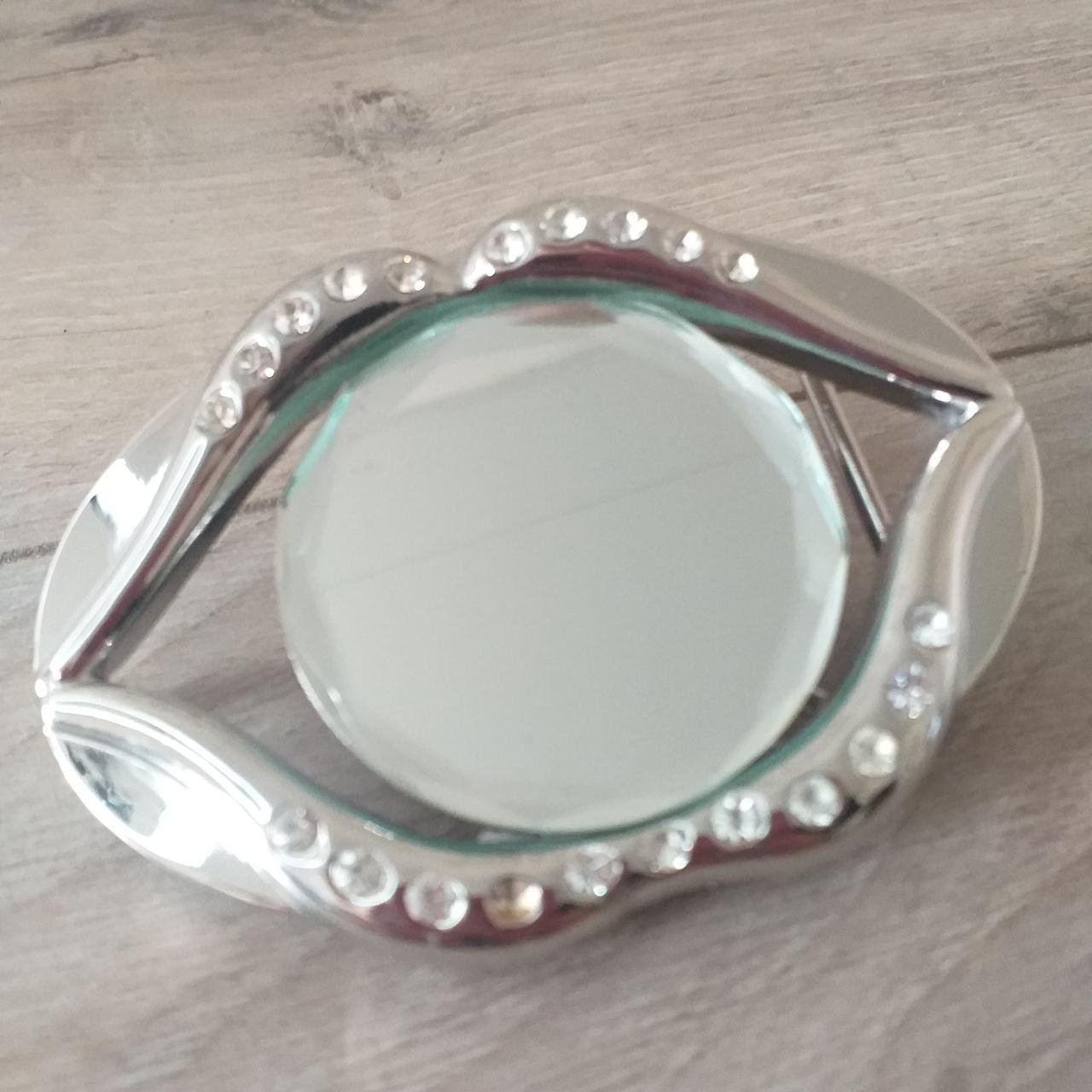 Пряжка фігурна дзеркальна для ременів завширшки до 40 мм Сріблястий (KG-8380)