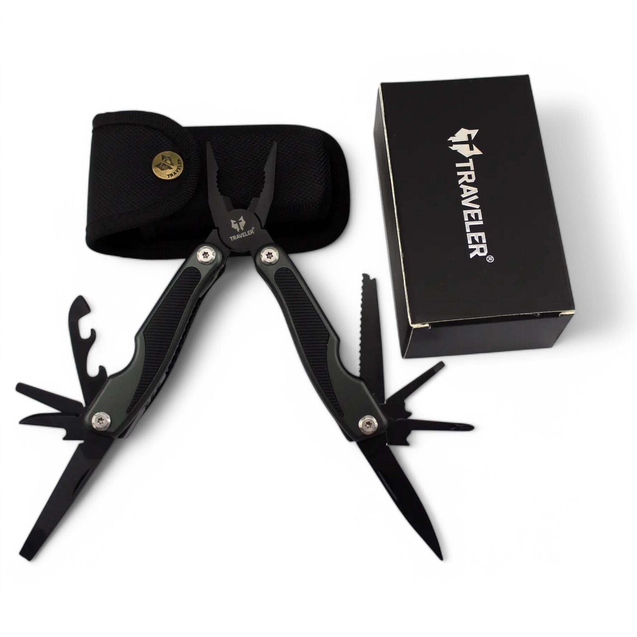 Мультитул Traveler 841F-1-8G MT 10в1 в чехле Black (25684344)