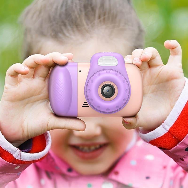 Фотокамера дитяча Hoco DV201 Dual lens Pink (00000073160_2) - фото 4