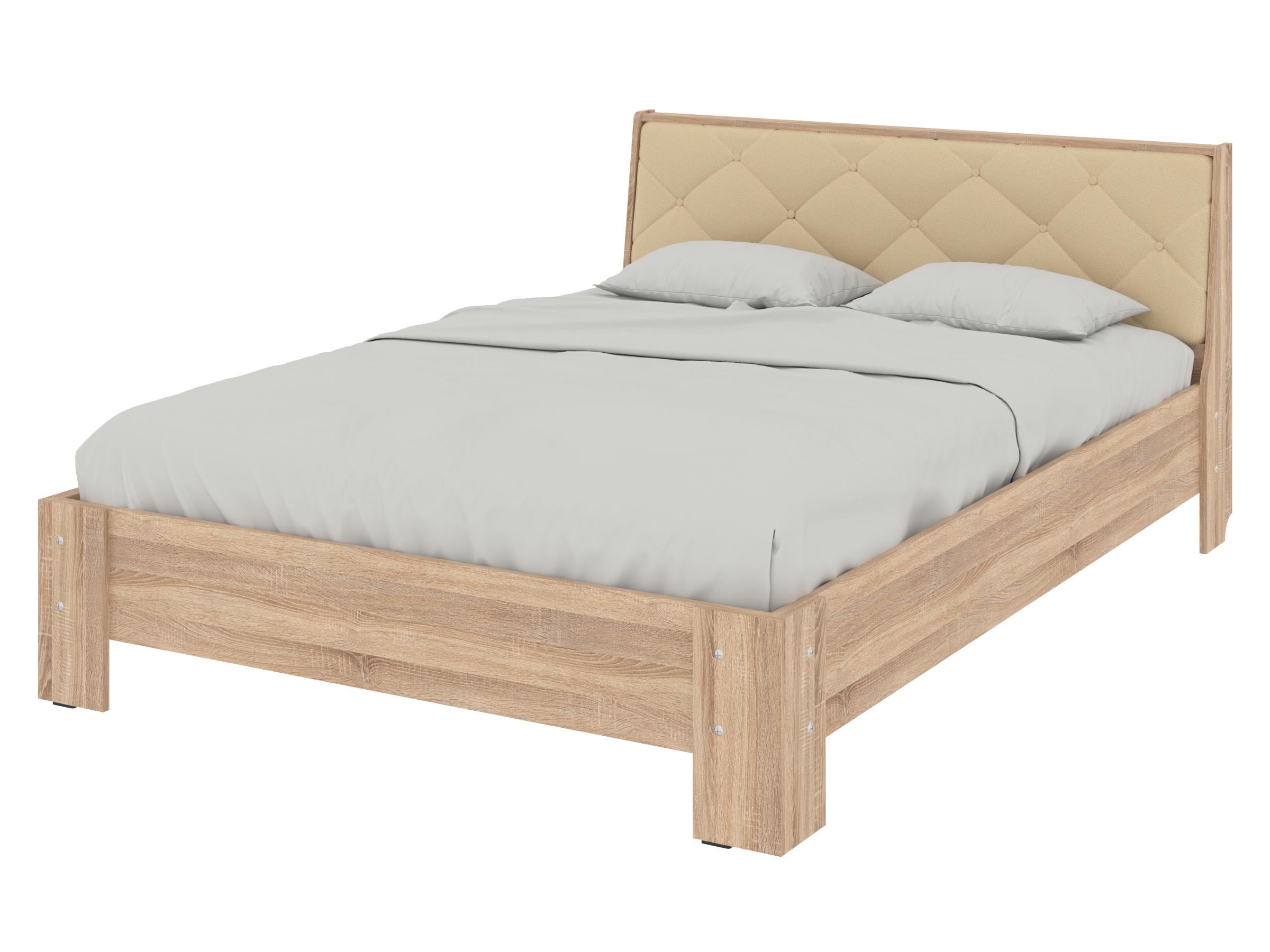 Кровать двуспальная PEHOTIN Кровать-140 Моника 140x200 см Сонома/Кофе VIP (PN-100952) Кровать двуспальная PEHOTIN Кровать-140 Моника 140x200 см Сонома/Кофе VIP (PN-100952)