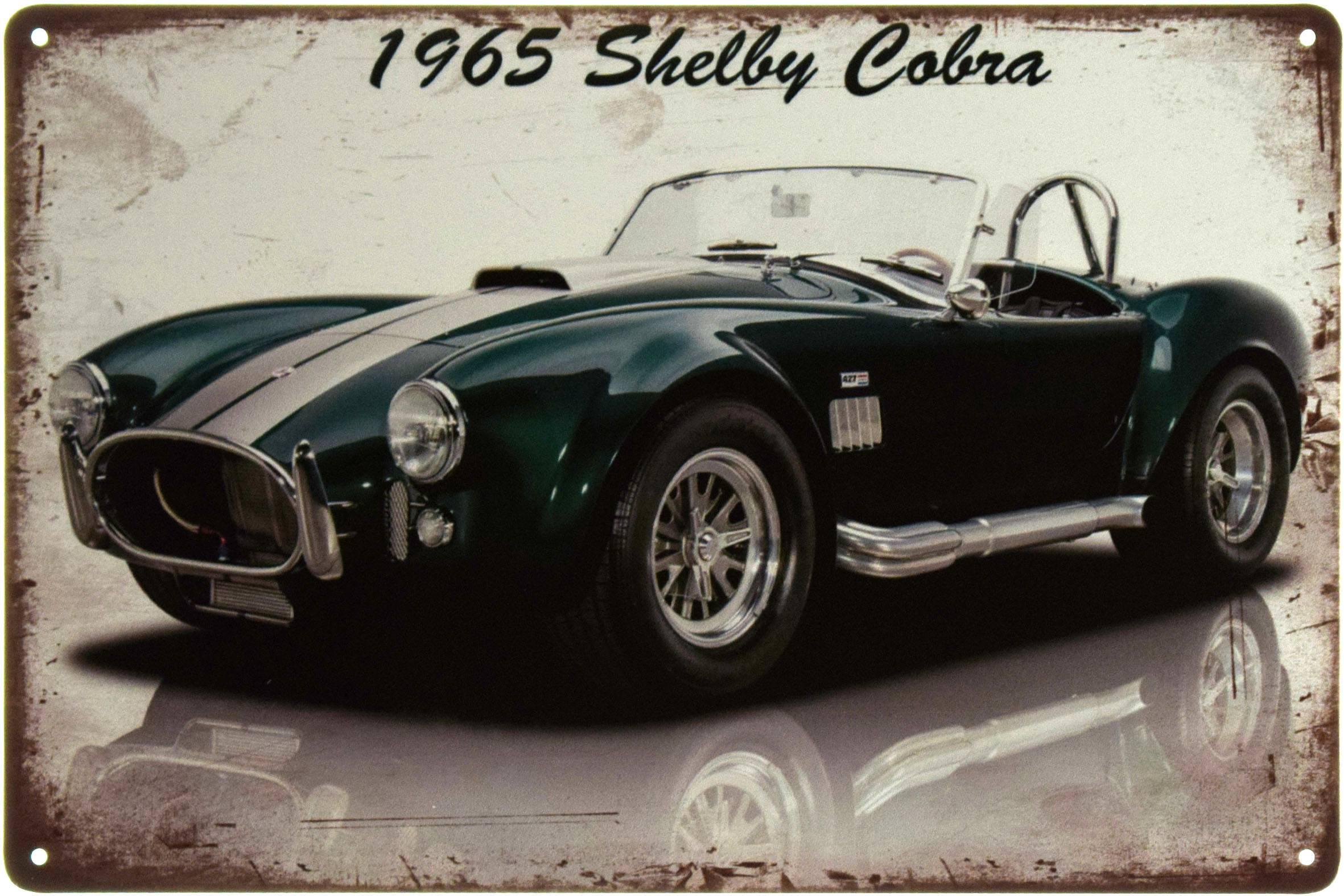 Табличка металева Shelby Cobra 1965 20x30 см