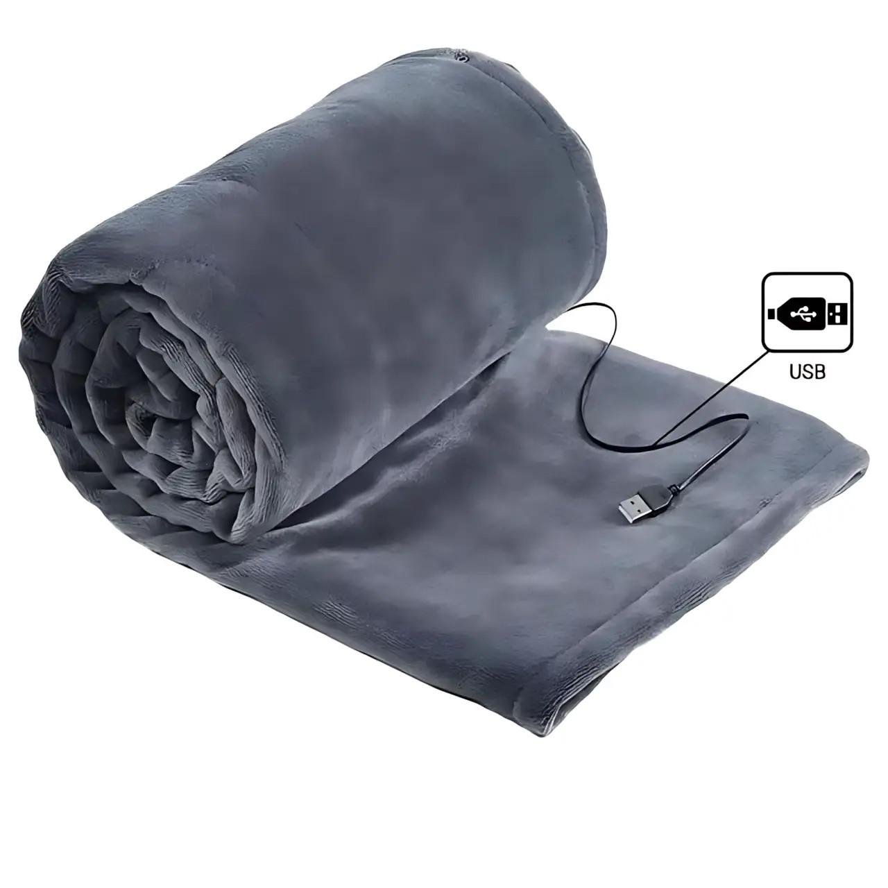 Электроодеяло с подогревом Electric Heating Shawl Blanket USB