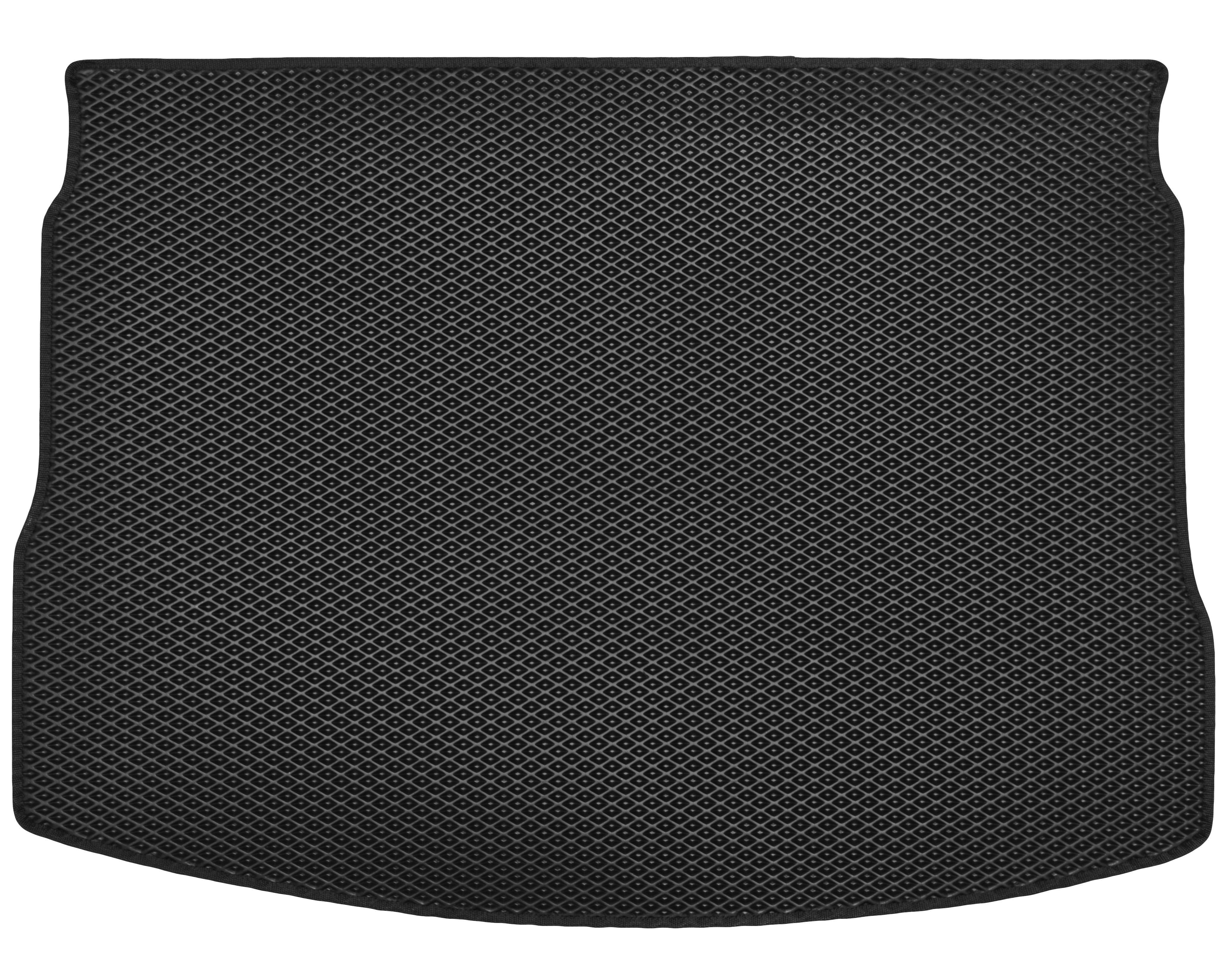 Коврик в багажник Kinetic для Nissan Qashqai 06-14 с полноразмерным запасным колесом EVA-полимерный Черный