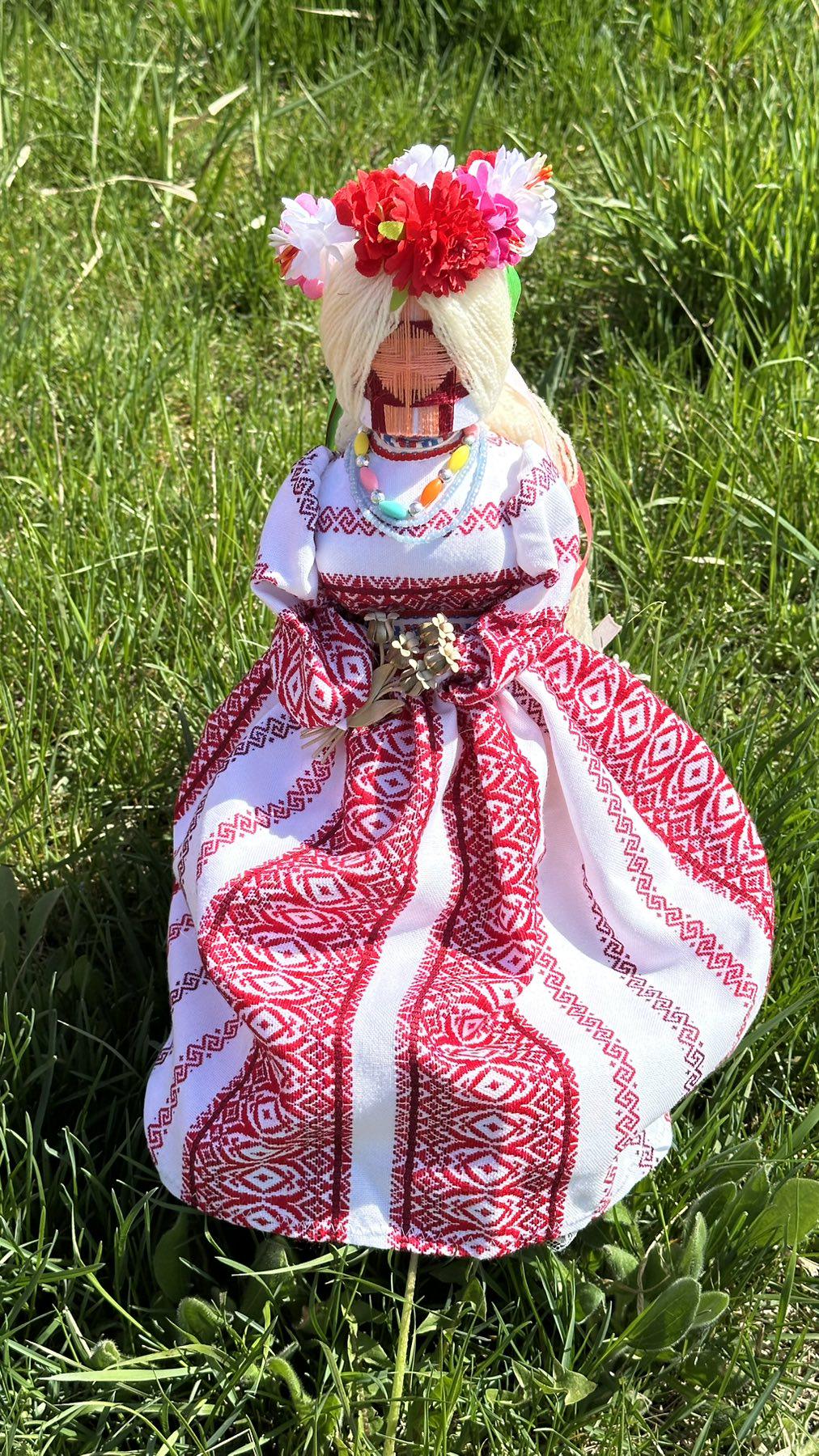 Лялька мотанка ручної роботи 43см MTNK 27479 43 см Різнокольоровий