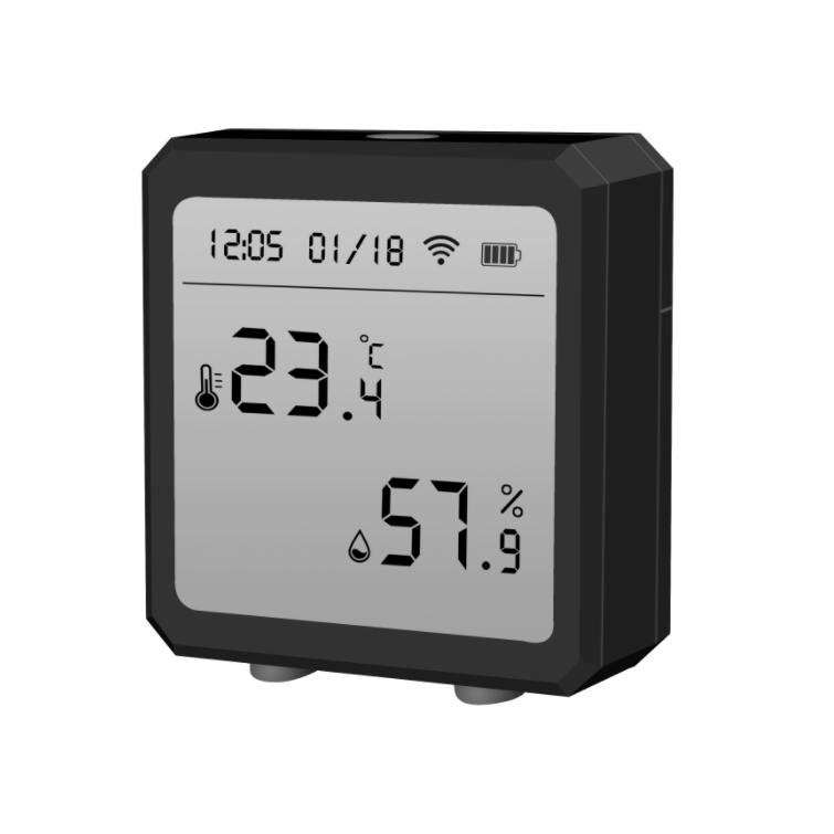 Датчик температури та вологості Tuya Wi-Fi Temperature&Humidity Sensor Black (1735050567) - фото 2