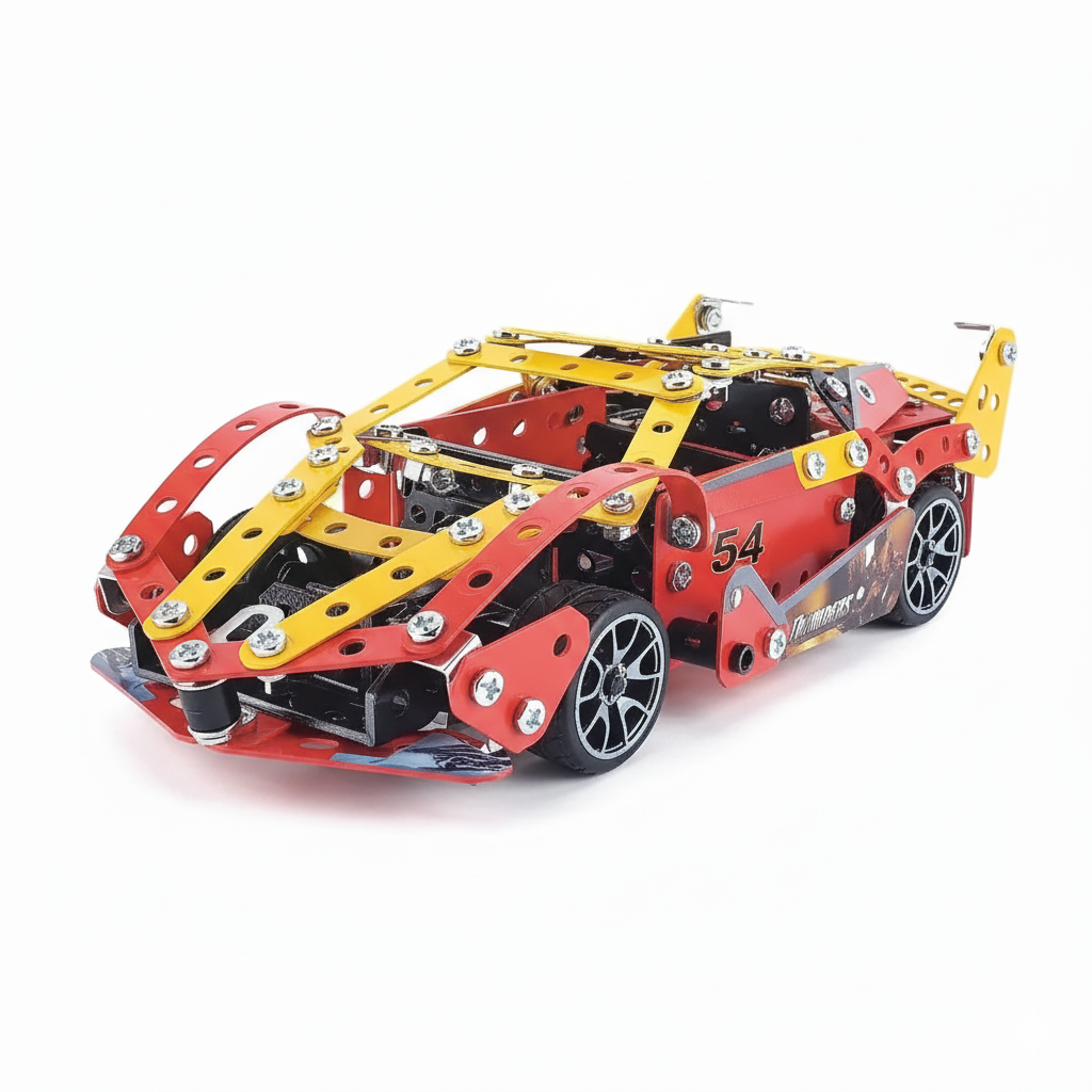 Конструктор детский металлический Hot Wheels 8601 Автомобиль с металлопластиковой машинкой и инструментами (29205462)