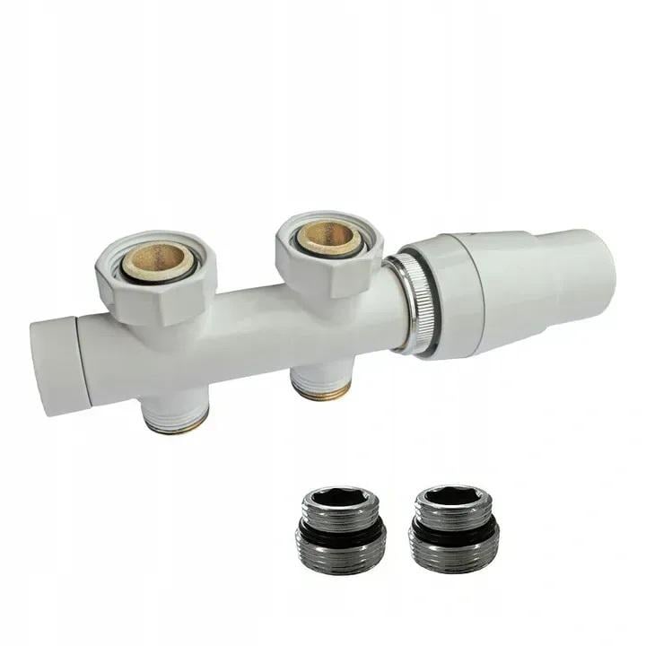 Комплект термостатический Rastas Duoplex 1/2" ВН прямой Белый (TPT-146351)