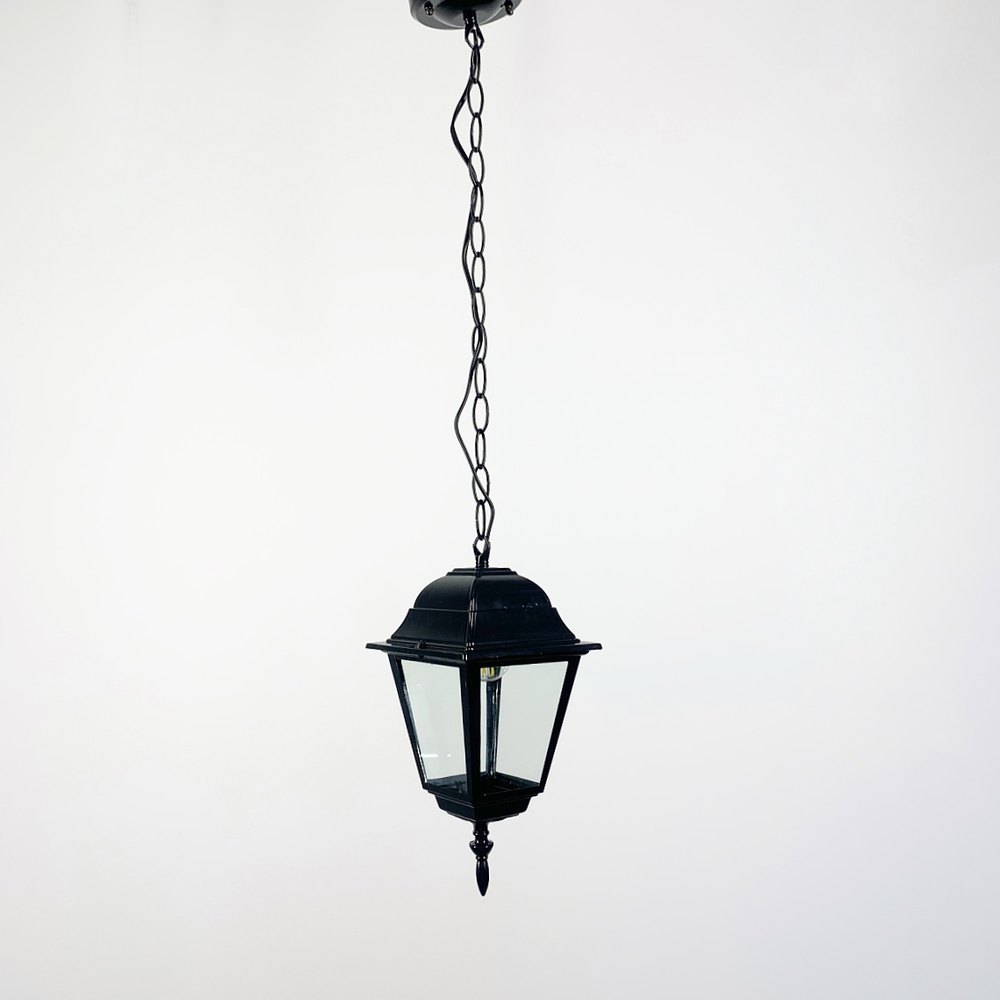Ліхтар підвісний вуличний під лампу Чорний (9030 H/S BK) - фото 4 Ліхтар підвісний вуличний під лампу Чорний (9030 H/S BK) - фото 4