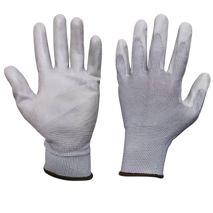 Перчатки рабочие с полиуретановым покрытием 24 пары Серый (7239)