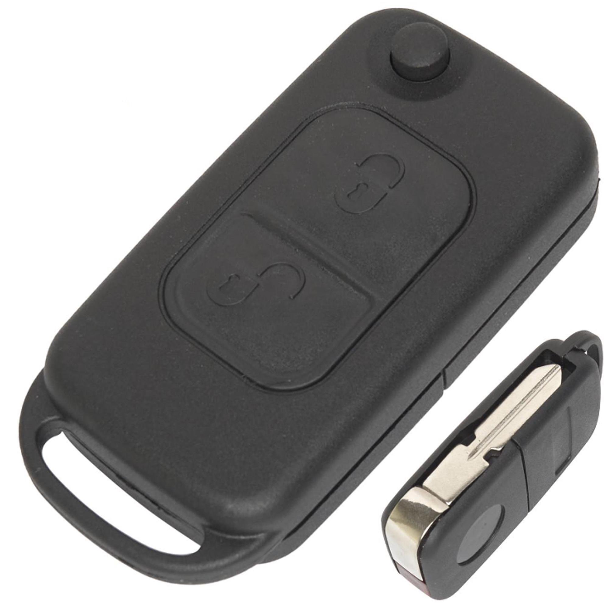 Корпус ключа выкидной на 2 кнопки Mercedes W168/W124/W202/W203/W638/W163 SLK Vito (18928468)