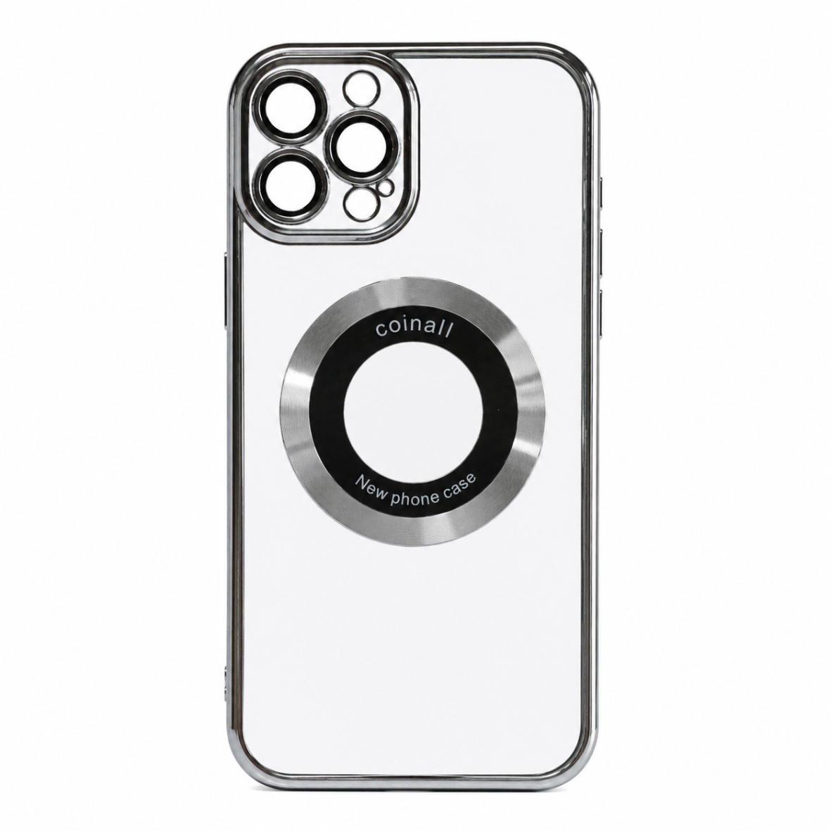 Магнитный чехол XON PhoneCase Magnetic для iPhone 12 Pro (PCMC1112300G 8123) Серый/Прозрачный