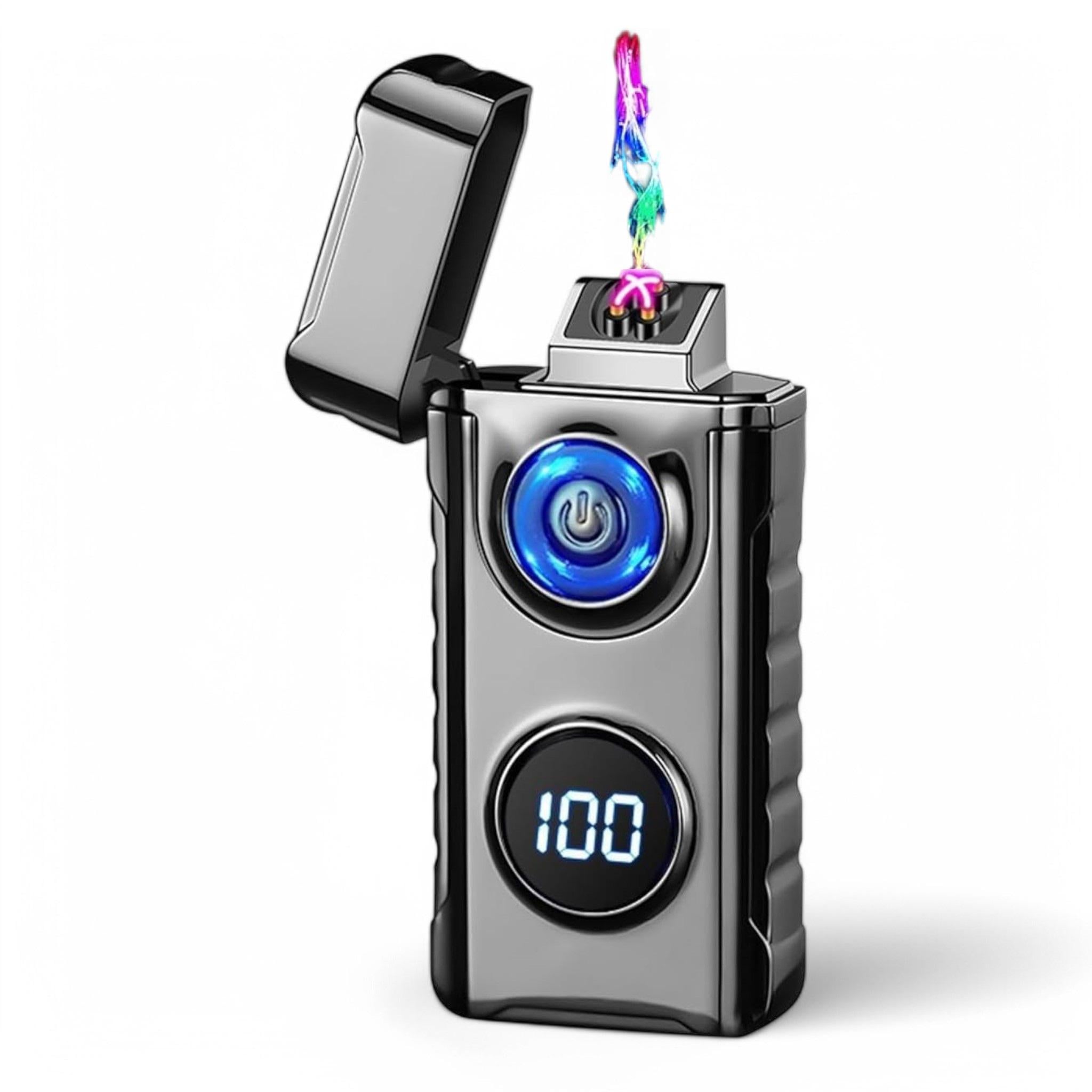 Зажигалка дуговая электроимпульсная USB Lighter L-648 в подарочной упаковке Black Ice (25909818)