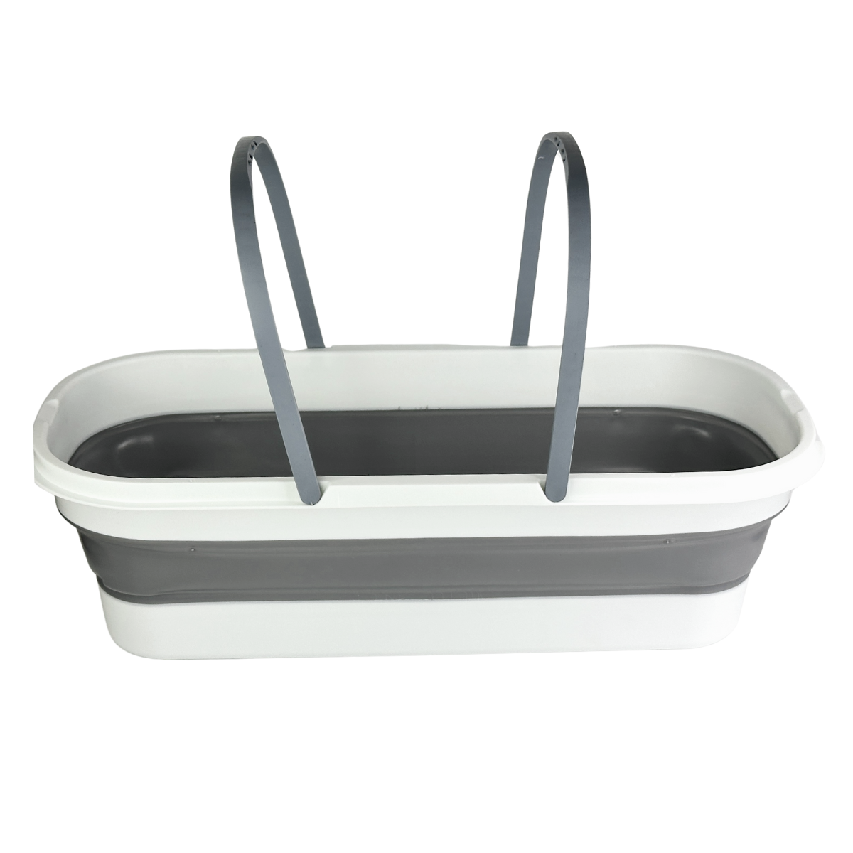 Ведро для уборки и стирки Barrel складное с ручками (YLWG-036-White/Grey)