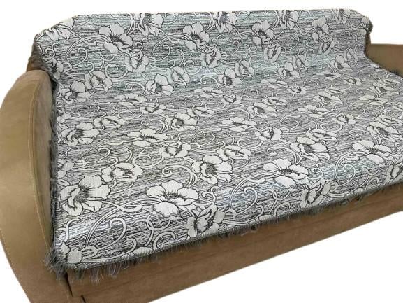 Покрывала с рисунком Цветы полуторный 150х200 см/накидки 70х150 см 2 шт. Серый (П4К-gobelen-new-0011-01)