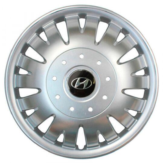 Автомобильные колпаки SKS 410 R16 с логотипом Hyundai 4 шт. Серебристый