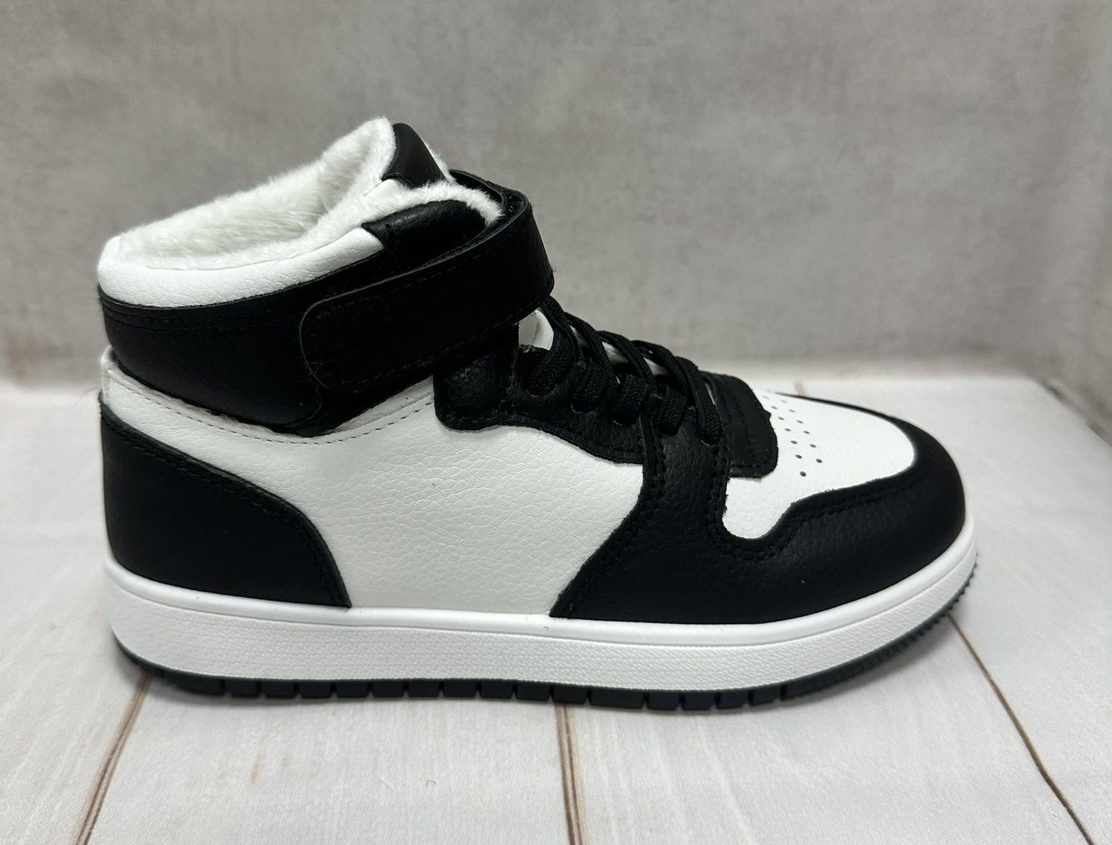 Кросівки-хайтопи дитячі Girnaive р. 36 23 см Білий/Чорний