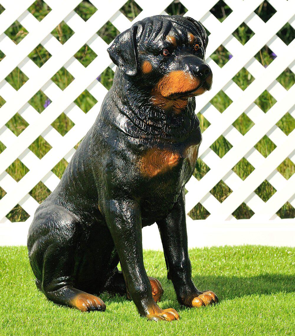 Садовая фигура Ротвейлер сидящий (418) - фото 5 Садовая фигура Ротвейлер сидящий (418) - фото 5