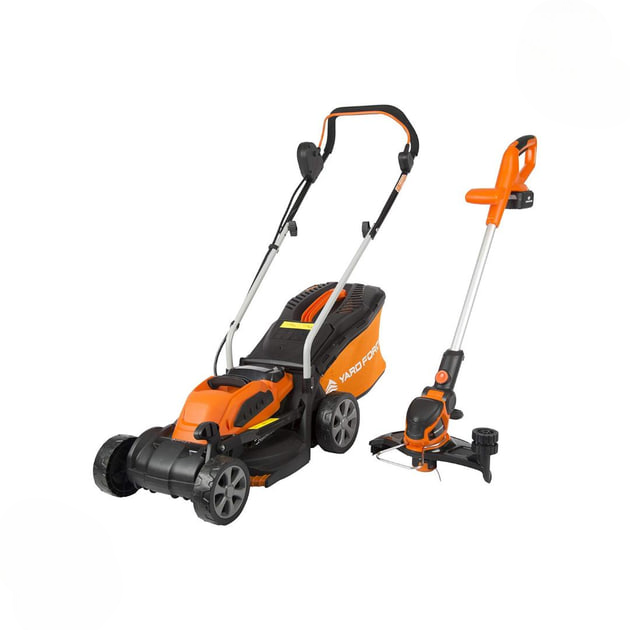 Газонокосарка Yard Force 40 Вт 32 см і тример для трави