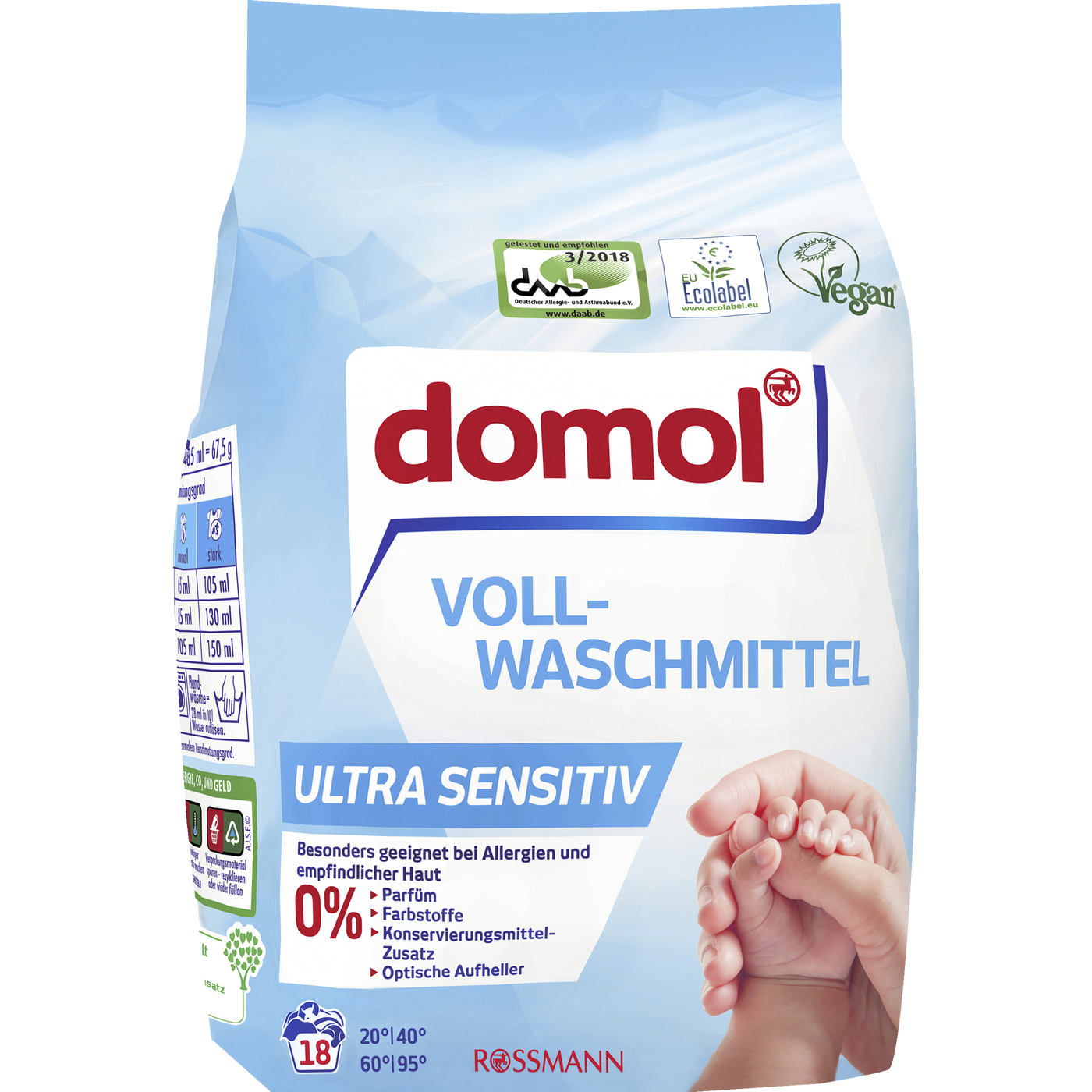 Порошок пральний Domol Ultra Sensitiv 1,215 кг (4305615698052)