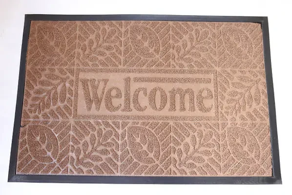 Грязезащитный коврик на резиновой основе с ворсом Грасс плетение леска 60х90 см (2021141001)