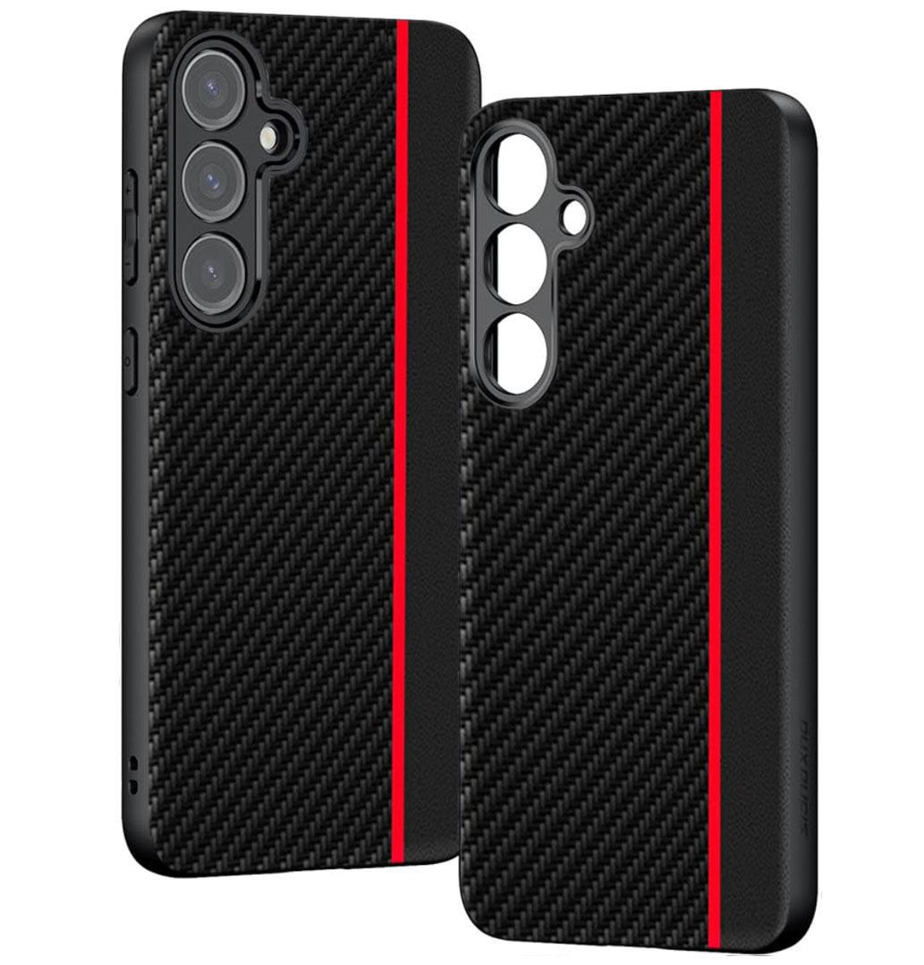 Чехол накладка Primolux CFC для Samsung Galaxy S24 (SM-S921) - Black&amp;Red