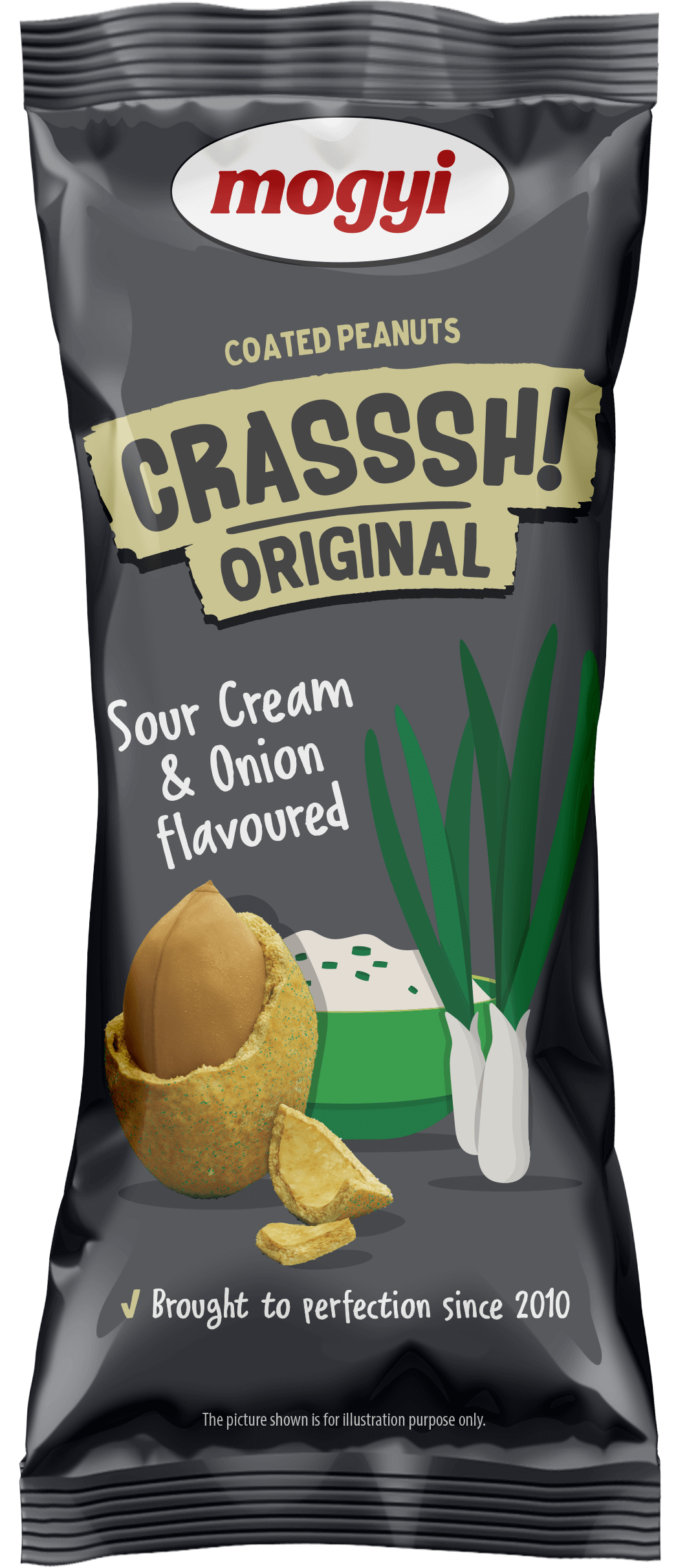 Арахис в тесте Mogyi Crasssh Sour Cream&Onion со вкусом лука и сметаны 60 г (10015)