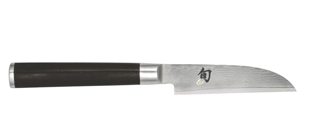 Кухонный нож KAI Shun Classic 61 HRc VG-10 для овощей всадной с симметричной заточкой 33-слойная дамасская сталь 90 мм (2325304821)